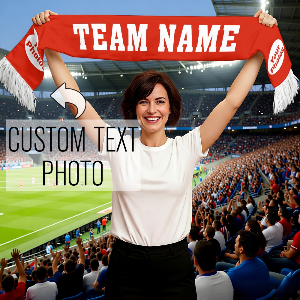 Party Games Name - 1pc Custom Team Fan Scarf -