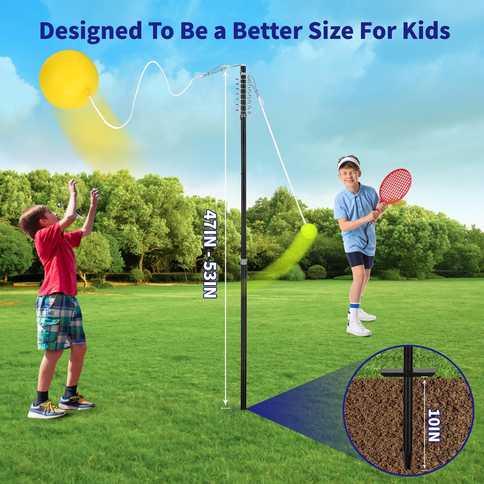 Badminton Set Garden - Tennis Training Aid Ball and Rope