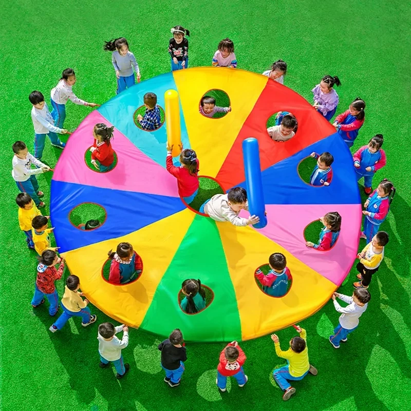 Party Games Group For Adults - Rainbow Parachute Knock Gopher Multiplayer Interactive