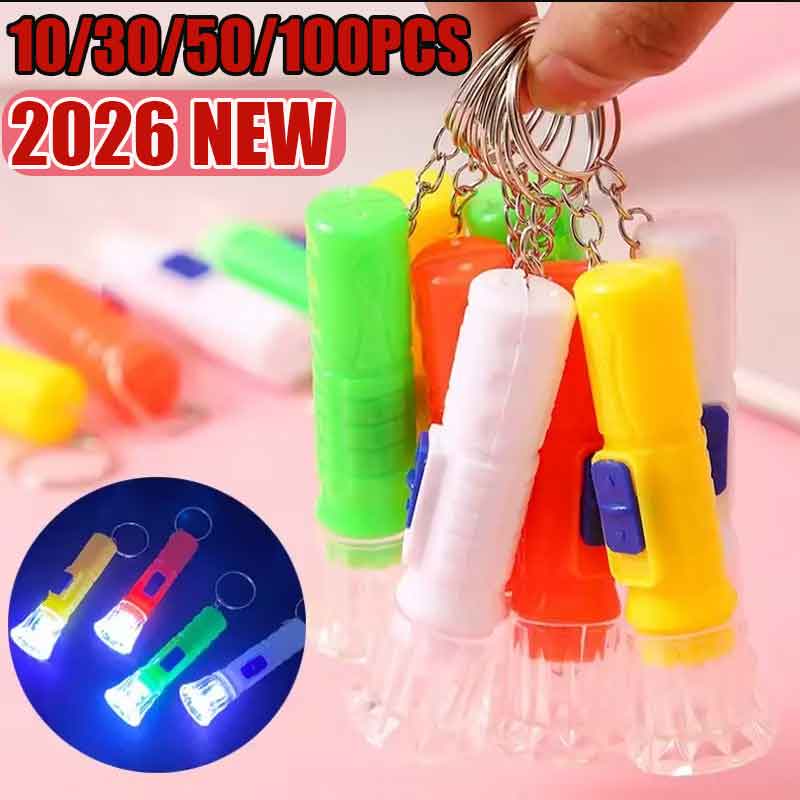Party Games Gifts - 10/30/50/100PCS Mini Children LED Flashlight Lamp
