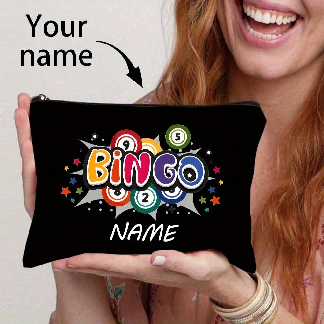 Party Games Name - Personalized Bingo Game Tote Bag Custom