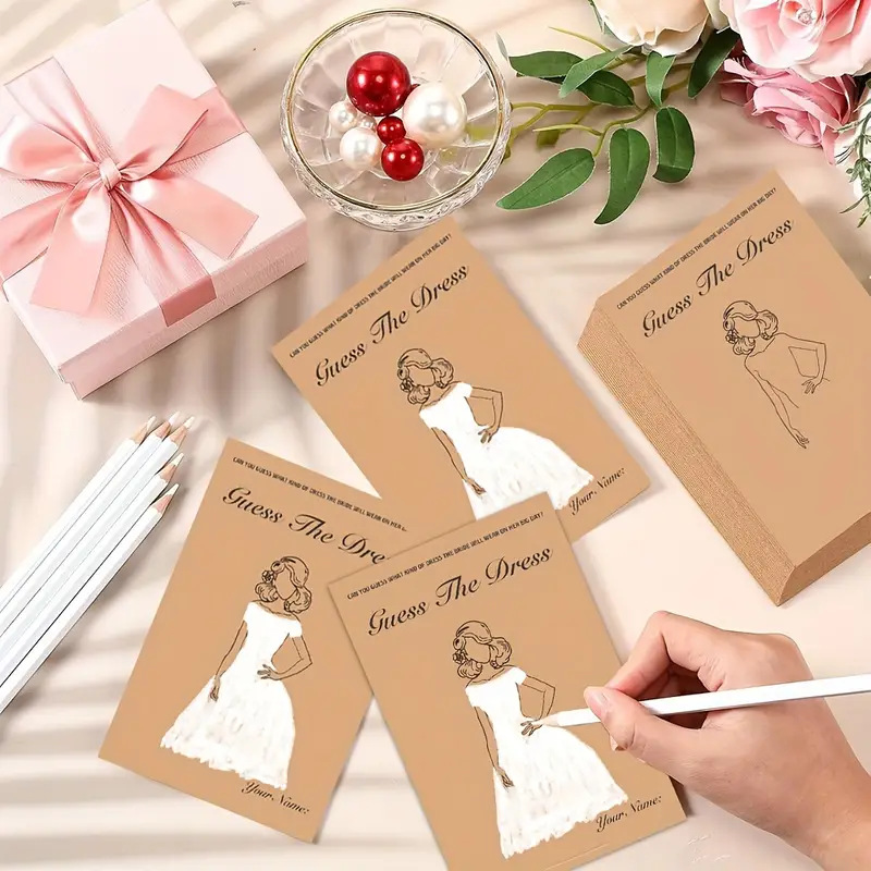 Party Games Bridal Shower - 20pcs/Set Funny Guess The Dress Games