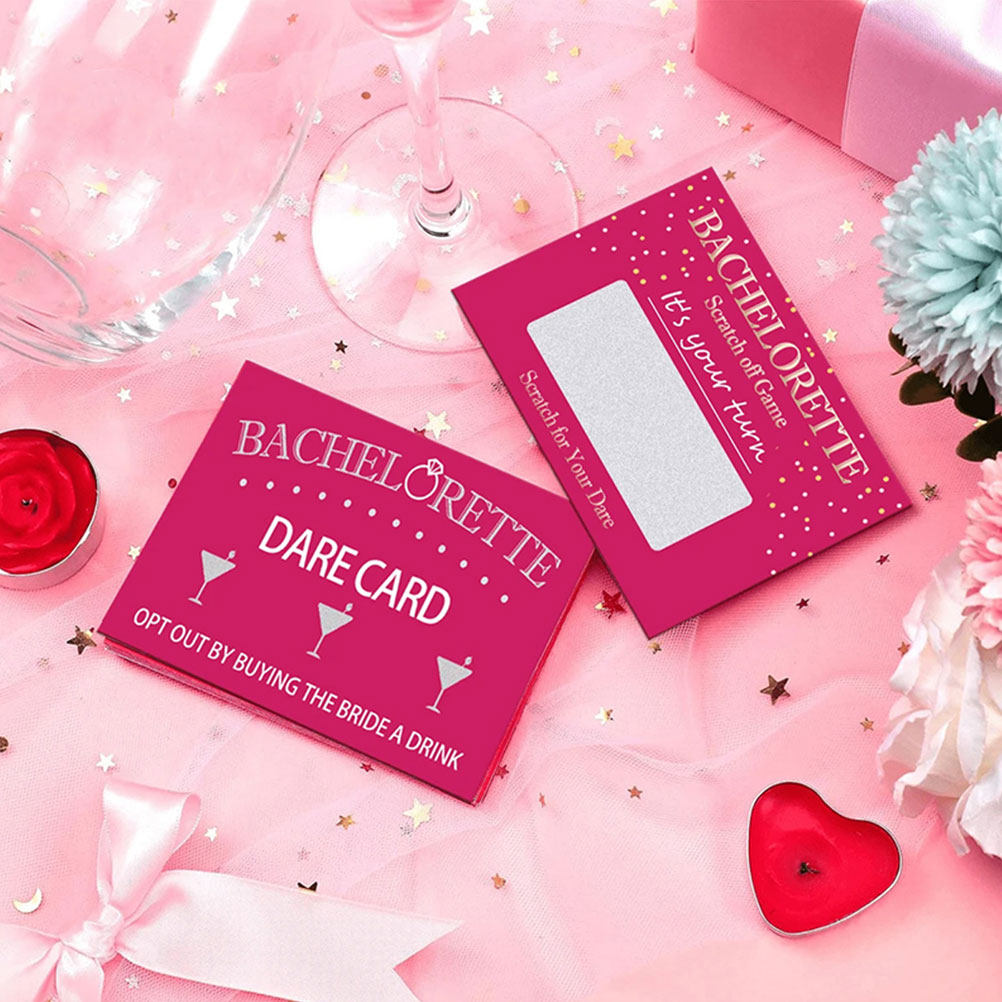 Party Games Bridal Shower - 20Sheets Funny Bachelorette Scratch Off Dare