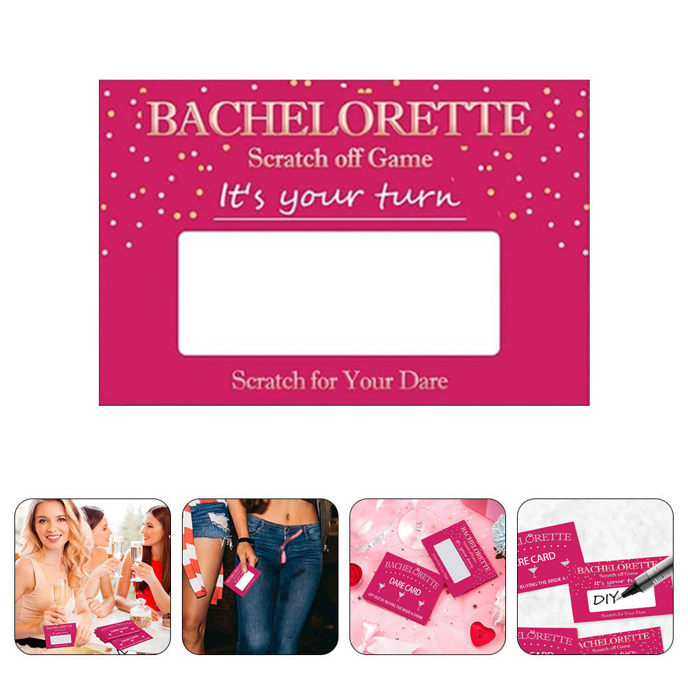 Party Games Bridal Shower - 20Sheets Funny Bachelorette Scratch Off Dare