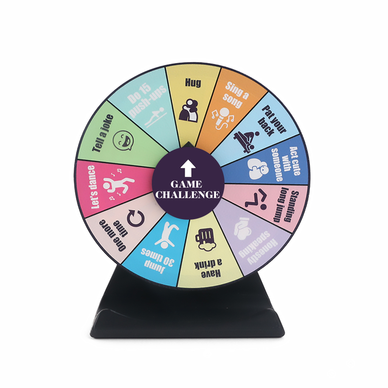 Party Games For 3 People - Tabletop Game Challenge Spinning Wheel Decision