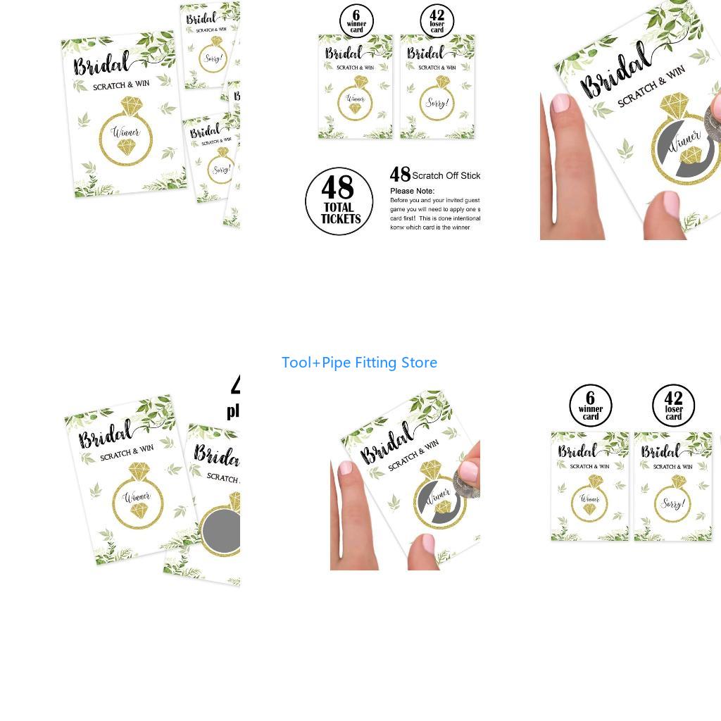 Party Games Bridal Shower - F92B Bridal Shower Scratch Off Game