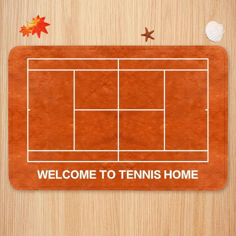 Sports Theme Carpet Mat Tennis - Badminton Set Garden 评论和价格