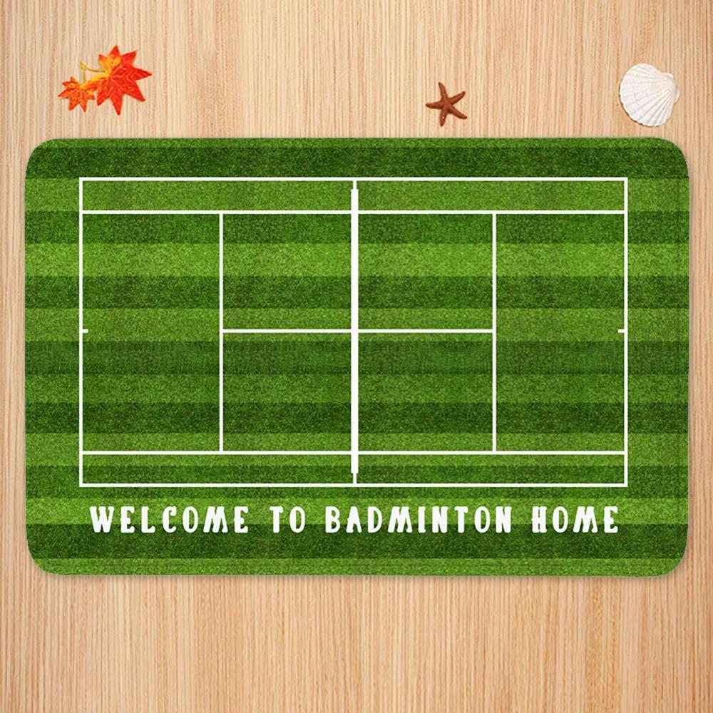 Sports Theme Carpet Mat Tennis - Badminton Set Garden 评论和价格