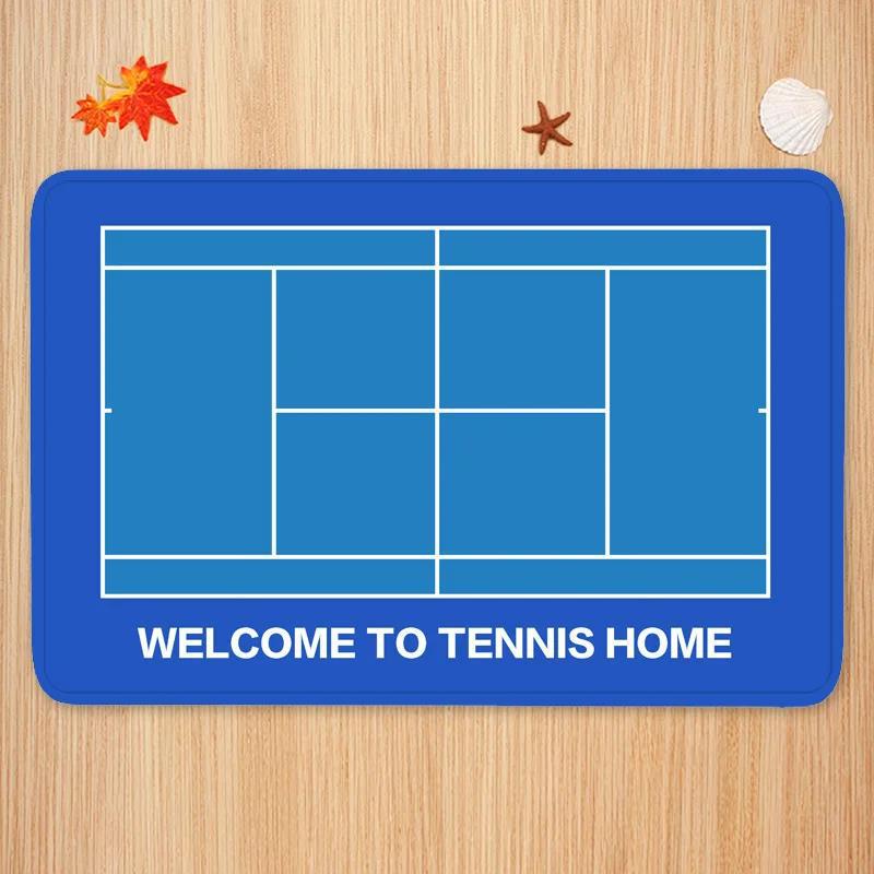 Sports Theme Carpet Mat Tennis - Badminton Set Garden 评论和价格
