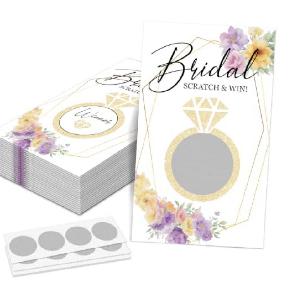 Golden Ring Bridal Shower Scra - Party Games Bridal Shower 评论和价格