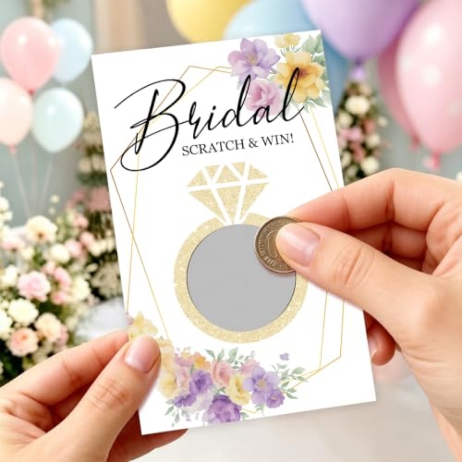 Golden Ring Bridal Shower Scra - Party Games Bridal Shower 评论和价格
