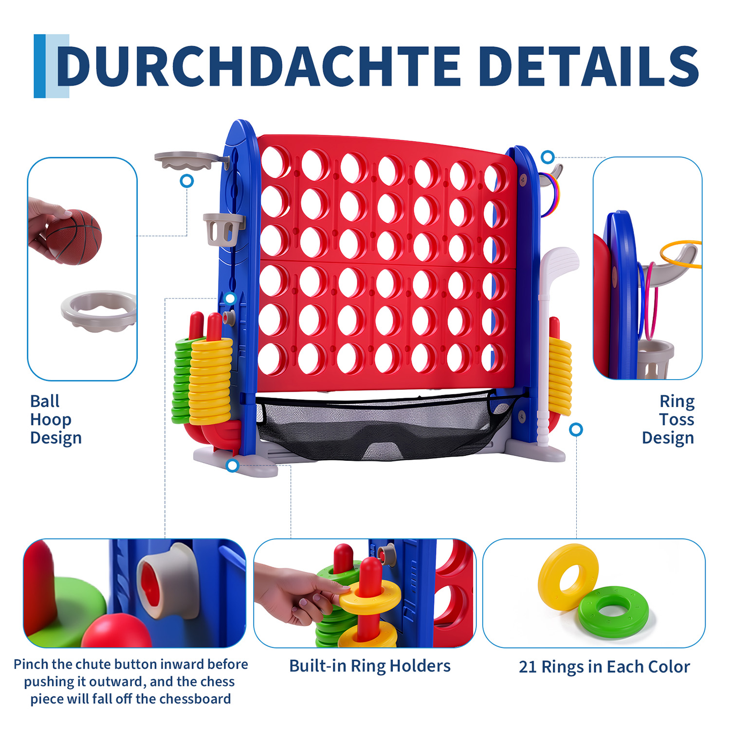 4-in-1 Giant Connect Game Set  - Giant Connect Four 评论和价格