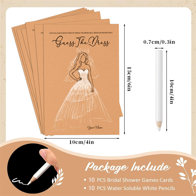 20pcs Guess Dress Game Cards W - Party Games Bridal Shower 评论和价格