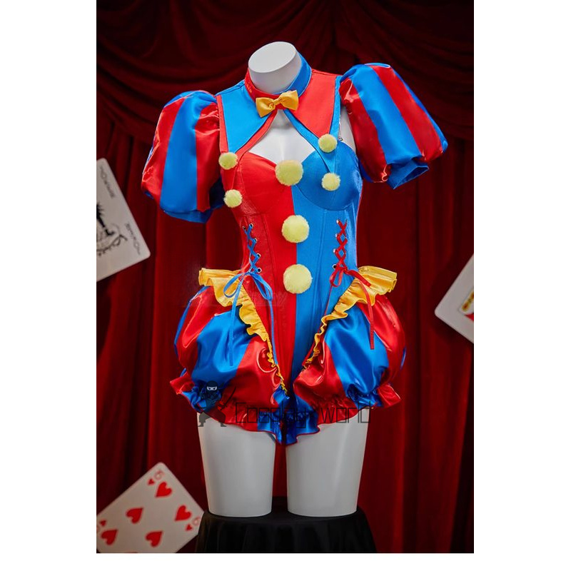 Newly Pomni Cosplay Costume fo - Party Games Name 评论和价格