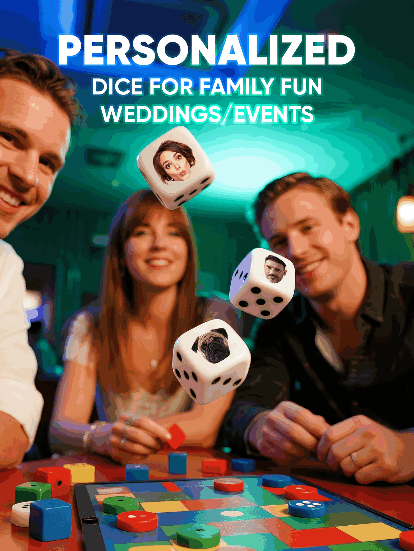 Custom Face Dice Personalized  - Party Games Gifts 评论和价格