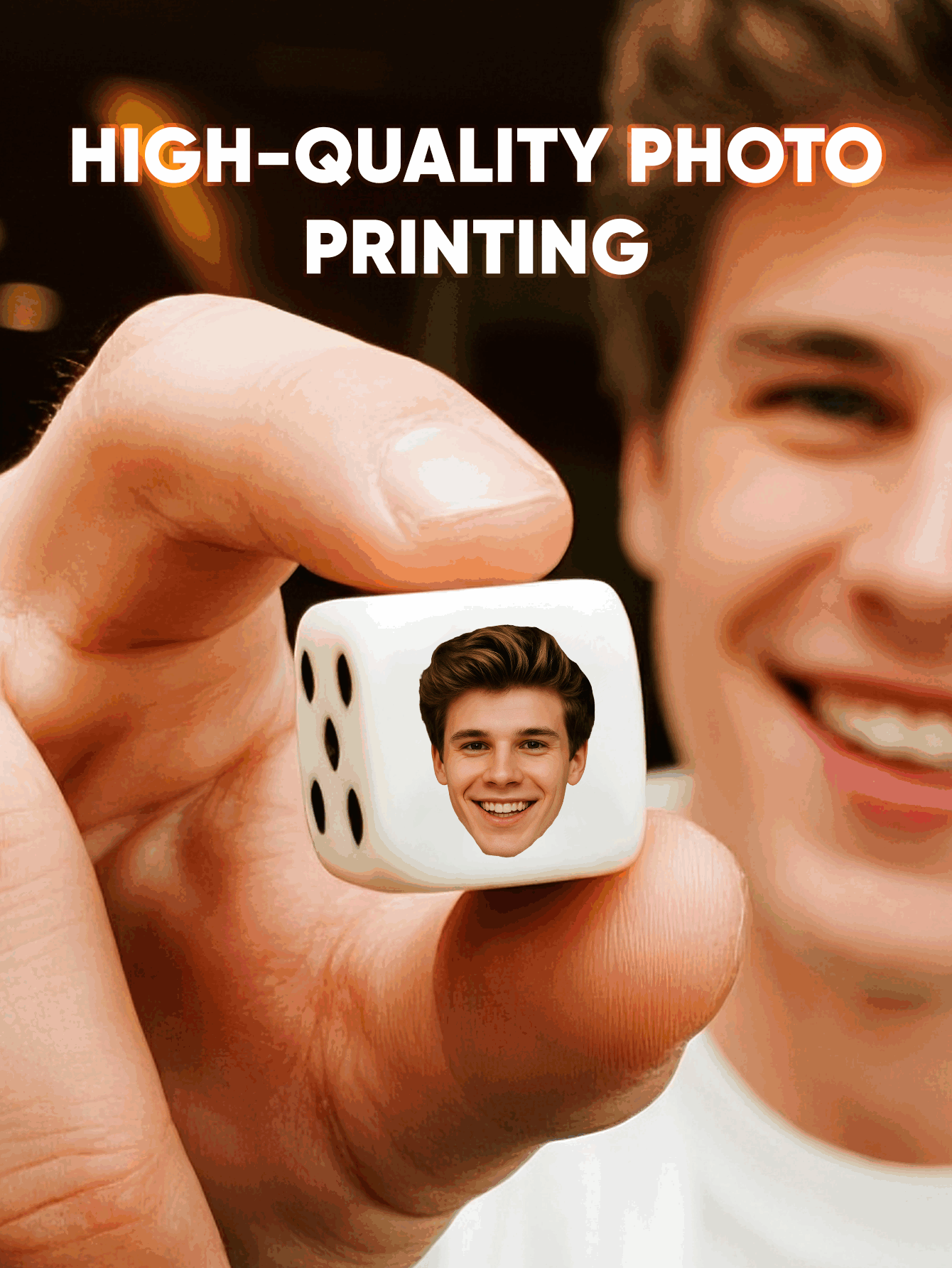 Custom Face Dice Personalized  - Party Games Gifts 评论和价格
