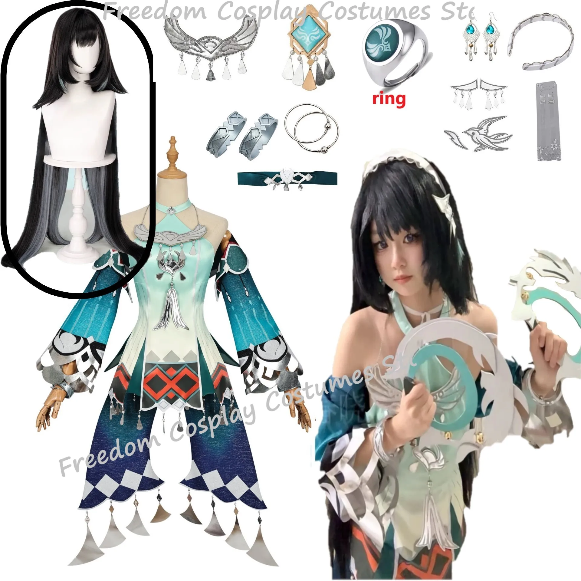 In Stock Lan Yan Cosplay Costu - Party Games New 评论和价格
