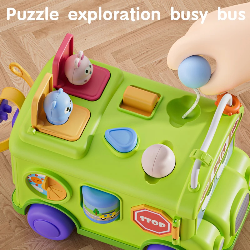 Montessori Educational Baby Bu - Party Games Bus 评论和价格