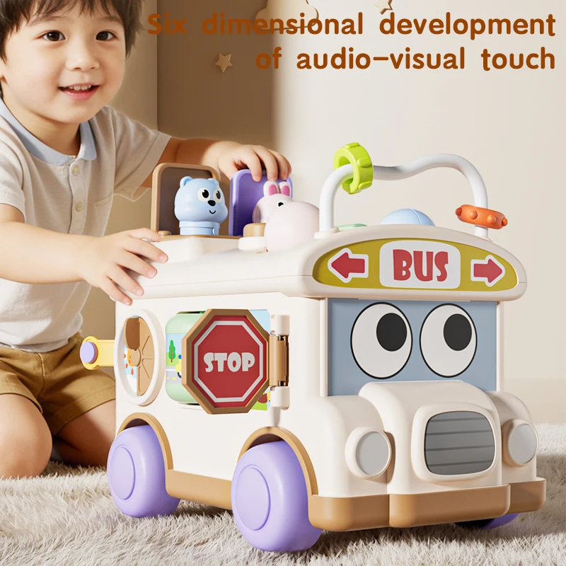 Montessori Educational Baby Bu - Party Games Bus 评论和价格