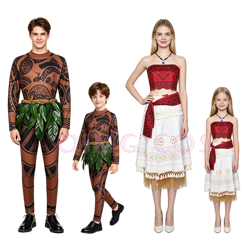 Moanaa Maui‌i Cosplay Costume  - Party Games Carnival 评论和价格