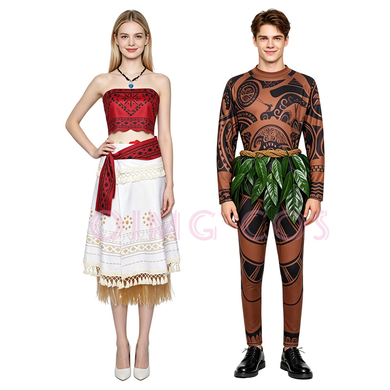 Moanaa Maui‌i Cosplay Costume  - Party Games Carnival 评论和价格