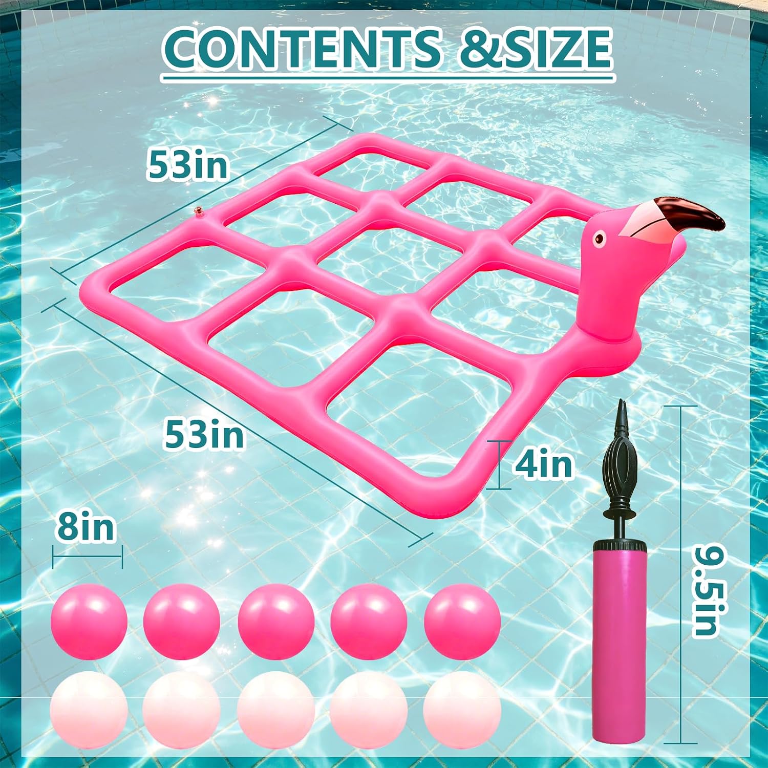 Pink Giant Flamingo Pool Tic T - Tic Tac Toe Giant 评论和价格