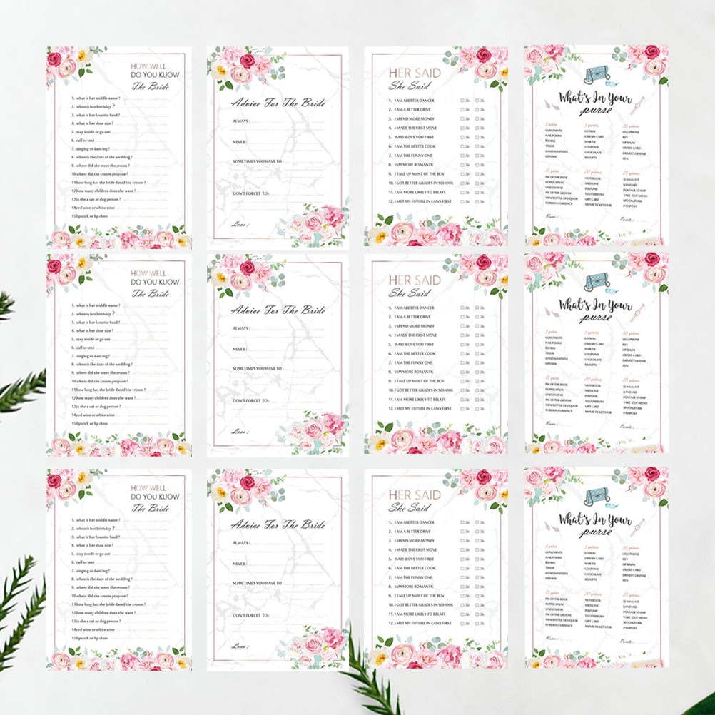 48 Pcs Bachelorette Card for B - Party Games Bridal Shower 评论和价格