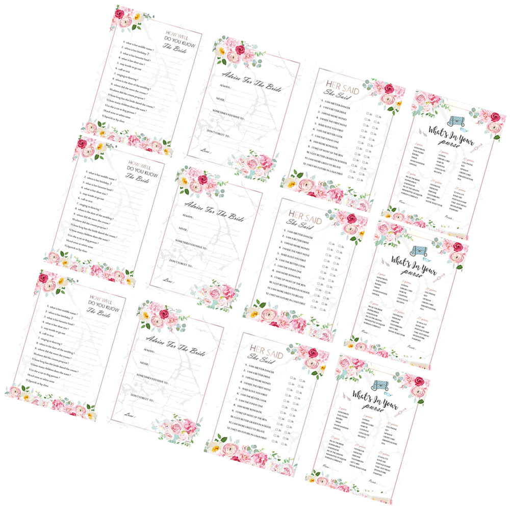 48 Pcs Bachelorette Card for B - Party Games Bridal Shower 评论和价格