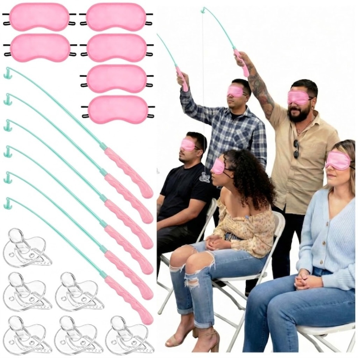 18 Pcs Baby Shower Game Set, F - Party Games Bridal Shower 评论和价格