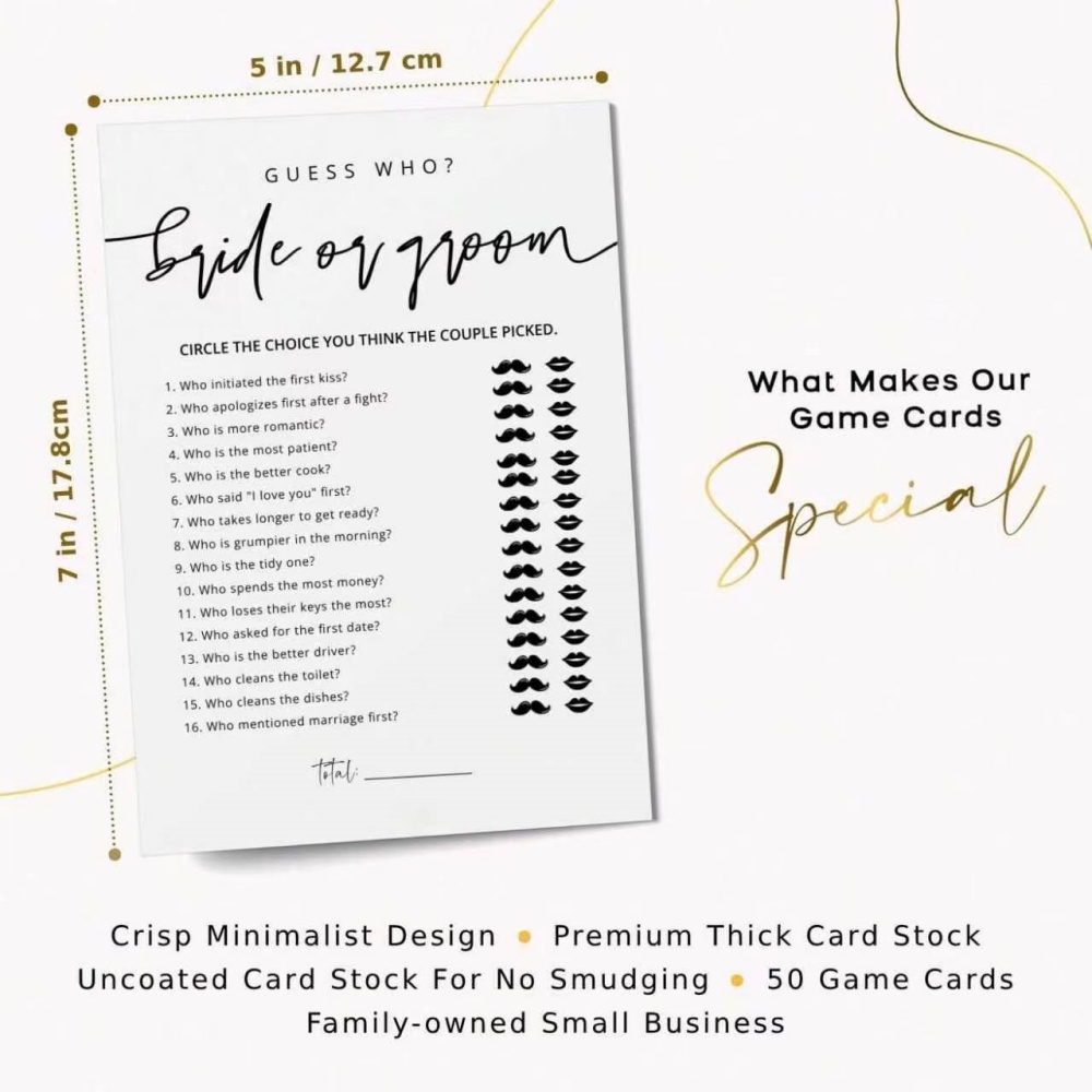 20 Pcs Wedding Game Fun Bridal - Party Games Bridal Shower 评论和价格
