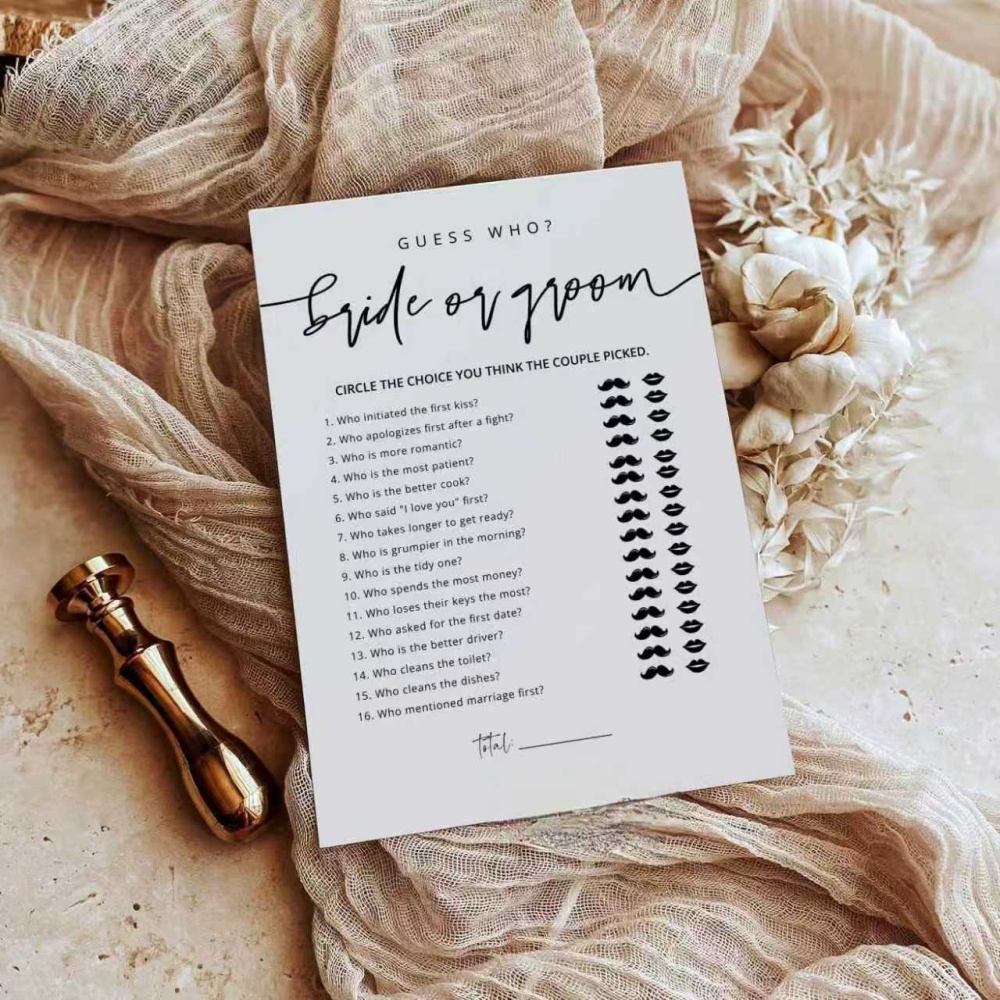 20 Pcs Wedding Game Fun Bridal - Party Games Bridal Shower 评论和价格