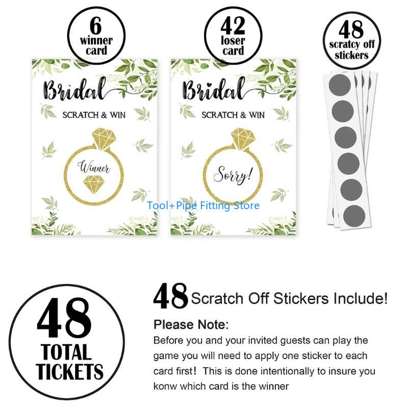 F92B Bridal Shower Scratch Off - Party Games Bridal Shower 评论和价格