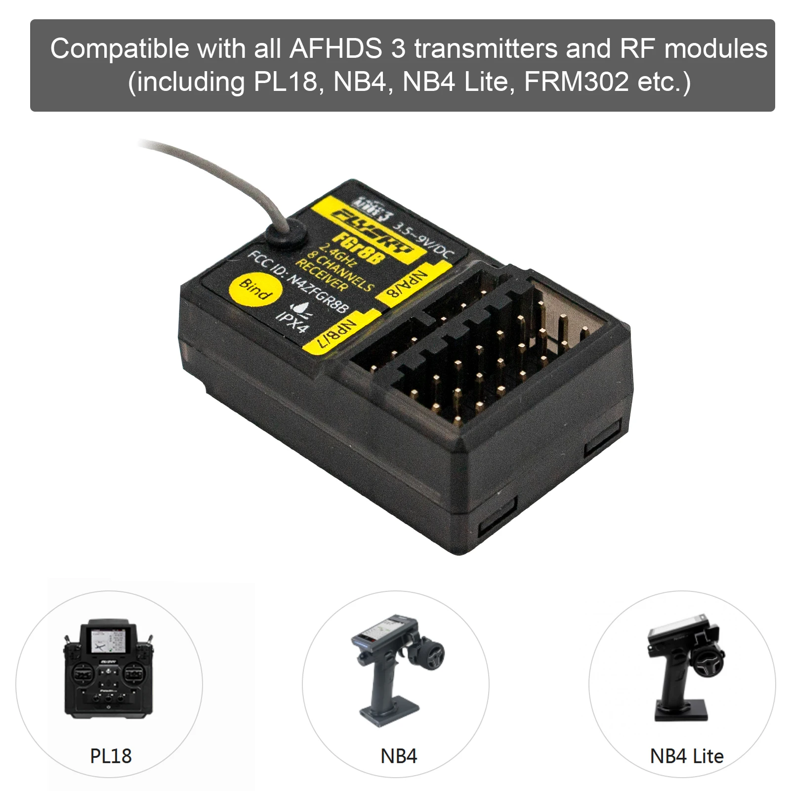 FLYSKY FGR8B PWM/ PPM/ i-bus O - Party Games Bus 评论和价格