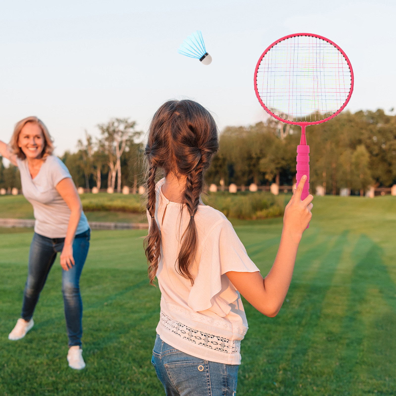 1Set Children Badminton Racket - Badminton Set Garden 评论和价格
